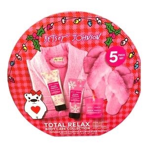 Betsey‎ Johnson 5pc Total relax body care collection gift set in XL hat box new